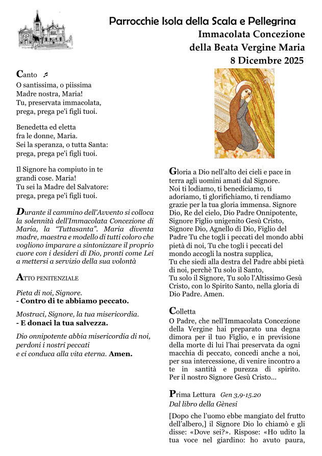 Immacolata Concezione della Beata Vergine Maria